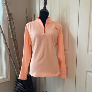 Peach North Face Quarter Zip